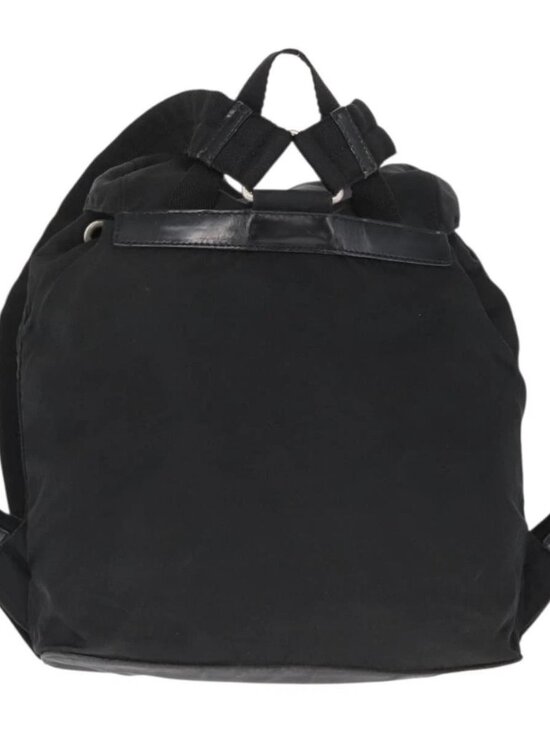PRADA Backpack Nylon Black Silver Auth yk main image 4